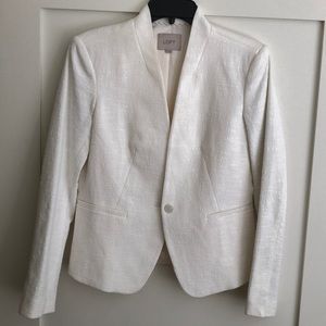 Lift twill-style, white blazer / jacket
